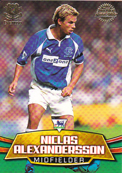 Niclas Alexandersson Everton 2002 Topps Premier Gold #E3